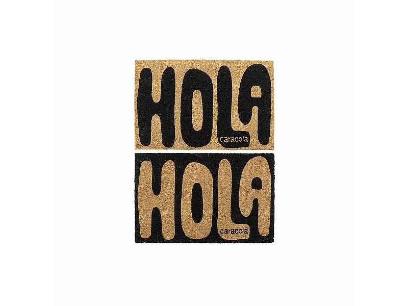 Изтривалка за Врата DKD Home Decor Hola Caracola PVC влакно (2 pcs) (60 x 40 x 1.5 cm)