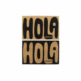 Изтривалка за Врата DKD Home Decor Hola Caracola PVC влакно (2 pcs) (60 x 40 x 1.5 cm)