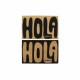 Изтривалка за Врата DKD Home Decor Hola Caracola PVC влакно (2 pcs) (60 x 40 x 1.5 cm)