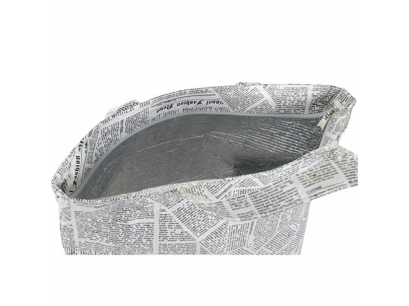 Хладилна Чанта DKD Home Decor Бял Черен 23 x 14,5 x 20 cm Термичен Хладилна Чанта DKD Home Decor Бял Черен 23 x 14,5 x 20 cm Термичен