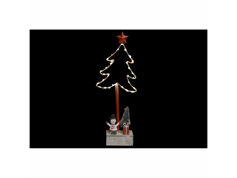 Коледно дърво DKD Home Decor Метал LED (15 x 7 x 38 cm)