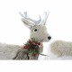 Коледна Украса DKD Home Decor Бежов полиестер Бял полистирен Царица (9 x 24 x 33 cm)