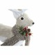 Коледна Украса DKD Home Decor Бежов полиестер Бял полистирен Царица (9 x 24 x 33 cm)
