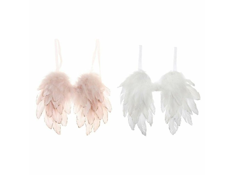 Коледна Украса DKD Home Decor Пера (2 pcs) (28 x 4 x 33 cm) Коледна Украса DKD Home Decor Пера (2 pcs) (28 x 4 x 33 cm)