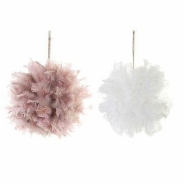 Коледна Украса DKD Home Decor Пяна Перо (40 x 40 x 40 cm) (2 pcs)