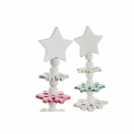 Коледно дърво DKD Home Decor Дървен MDF (2 pcs) (11 x 11 x 41 cm)