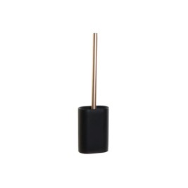 Четка за Баня DKD Home Decor Черен Златен Смола 10 x 6 x 40 cm