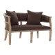 Фотьойл DKD Home Decor Кафяв лен каучук Традиционен (122 x 69 x 72 cm) Фотьойл DKD Home Decor Кафяв лен каучук Традиционен (122 x 69 x 72 cm)