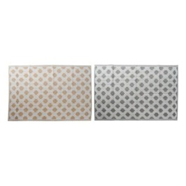 Килим DKD Home Decor Черен Сив полипропилен (2 pcs) (150 x 210 x 1 cm)