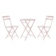 Комплект от маса с 2 стола DKD Home Decor MB-177410 Розов 60 x 60 x 75 cm (3 pcs) Комплект от маса с 2 стола DKD Home Decor MB-177410 Розов 60 x 60 x 75 cm (3 pcs)