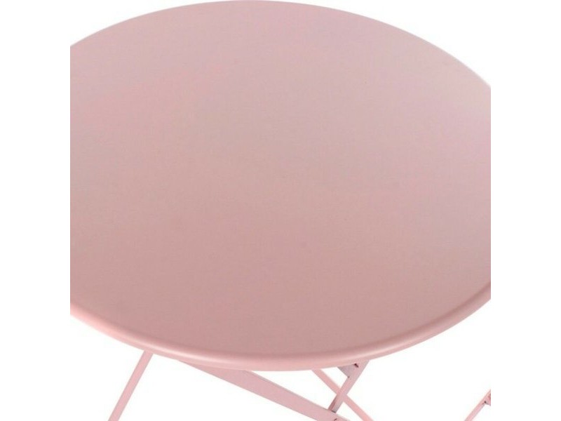 Комплект от маса с 2 стола DKD Home Decor MB-177410 Розов 60 x 60 x 75 cm (3 pcs) Комплект от маса с 2 стола DKD Home Decor MB-177410 Розов 60 x 60 x 75 cm (3 pcs)