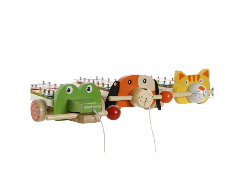 Ксилофон DKD Home Decor 27 x 13,6 x 8,5 cm Метал Дървен (3 Части)