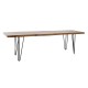 Пейка DKD Home Decor 160 x 46 x 46 cm Естествен Черен Светло кафяв Alpino Пейка DKD Home Decor 160 x 46 x 46 cm Естествен Черен Светло кафяв Alpino