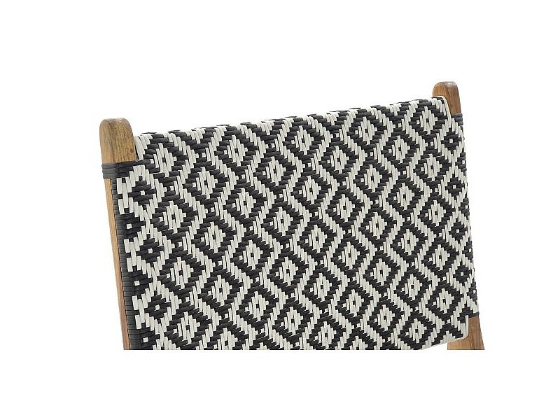 Aiatool DKD Home Decor Бял Черен Естествен PVC Тик 65 x 80 x 68 cm