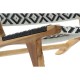Aiatool DKD Home Decor Бял Черен Естествен PVC Тик 65 x 80 x 68 cm