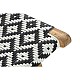 Aiatool DKD Home Decor Бял Черен Естествен PVC Тик 65 x 80 x 68 cm