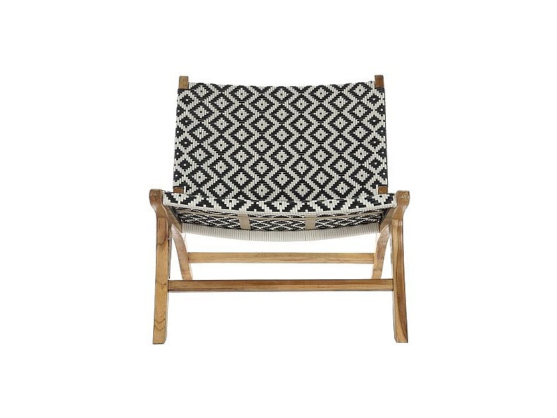 Aiatool DKD Home Decor Бял Черен Естествен PVC Тик 65 x 80 x 68 cm