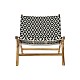 Aiatool DKD Home Decor Бял Черен Естествен PVC Тик 65 x 80 x 68 cm