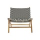 Aiatool DKD Home Decor Бял Черен Естествен PVC Тик 65 x 80 x 68 cm