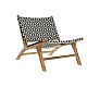 Aiatool DKD Home Decor Бял Черен Естествен PVC Тик 65 x 80 x 68 cm