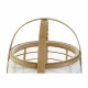 Настолна лампа DKD Home Decor Бял Естествен Бамбук 40 W 220 V 32 x 32 x 45,5 cm