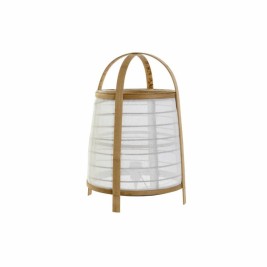 Настолна лампа DKD Home Decor Бял Естествен Бамбук 40 W 220 V 32 x 32 x 45,5 cm