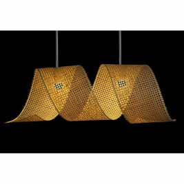 Полилей DKD Home Decor Светло кафяв Дървен Бамбук 50 W 220 V 80 x 30 x 30 cm