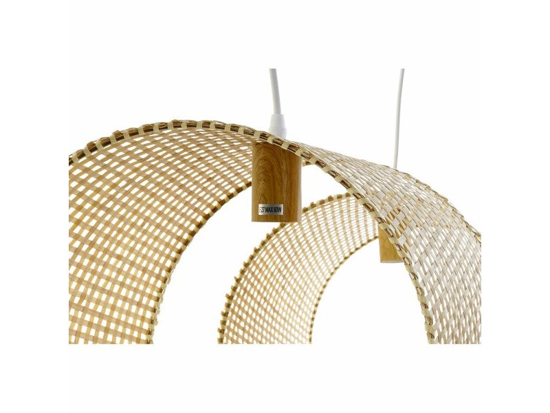 Полилей DKD Home Decor Светло кафяв Дървен Бамбук 50 W 220 V 80 x 30 x 30 cm