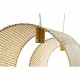 Полилей DKD Home Decor Светло кафяв Дървен Бамбук 50 W 220 V 80 x 30 x 30 cm Полилей DKD Home Decor Светло кафяв Дървен Бамбук 50 W 220 V 80 x 30 x 30 cm