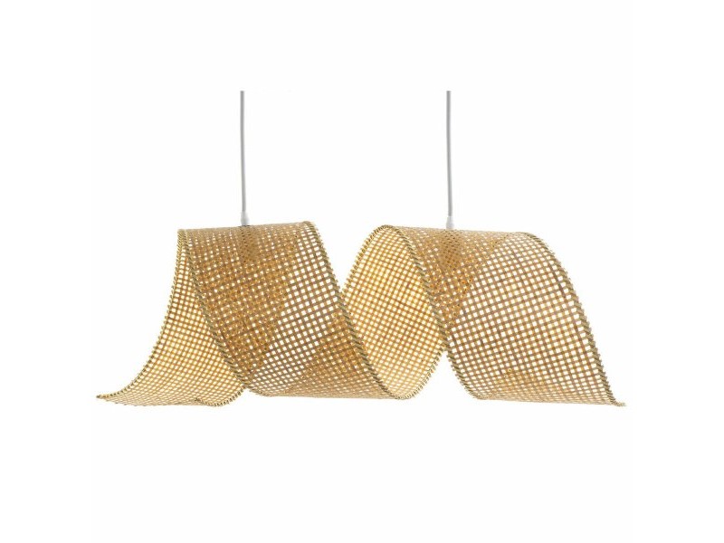 Полилей DKD Home Decor Светло кафяв Дървен Бамбук 50 W 220 V 80 x 30 x 30 cm Полилей DKD Home Decor Светло кафяв Дървен Бамбук 50 W 220 V 80 x 30 x 30 cm