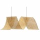 Полилей DKD Home Decor Светло кафяв Дървен Бамбук 50 W 220 V 80 x 30 x 30 cm Полилей DKD Home Decor Светло кафяв Дървен Бамбук 50 W 220 V 80 x 30 x 30 cm