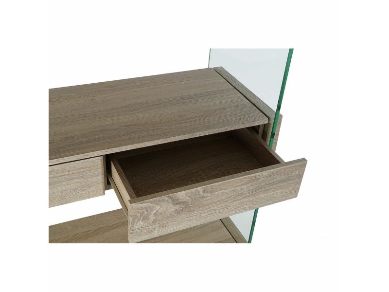 Лавица DKD Home Decor 90 x 35 x 180 cm Кристал Естествен Дървен Прозрачен Дървен MDF