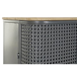 Лавица DKD Home Decor Естествен Сив Метал Дървен 2 Рафтове (79 x 39 x 133 cm)