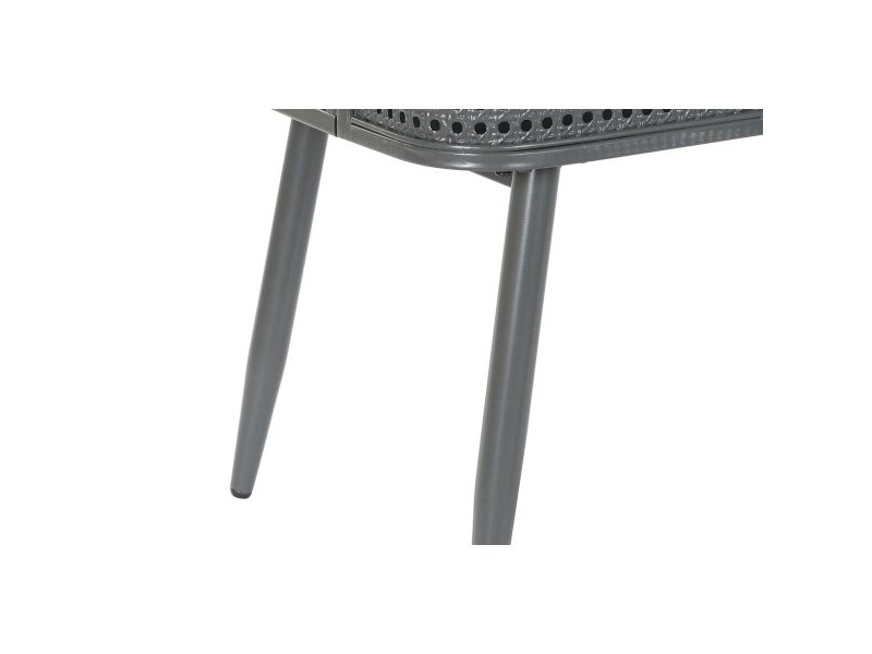 Лавица DKD Home Decor Естествен Сив Метал Дървен 2 Рафтове (79 x 39 x 133 cm)