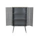 Лавица DKD Home Decor Естествен Сив Метал Дървен 2 Рафтове (79 x 39 x 133 cm)