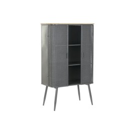 Лавица DKD Home Decor Естествен Сив Метал Дървен 2 Рафтове (79 x 39 x 133 cm)