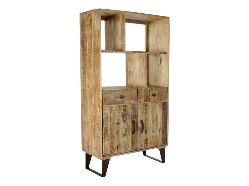 Лавица DKD Home Decor Метал Дърво манго (95 x 40 x 170 cm)