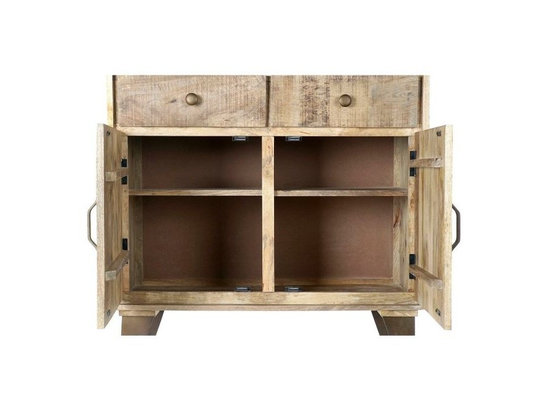 Лавица DKD Home Decor Метал Дърво манго (95 x 40 x 170 cm)