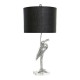 Настолна лампа DKD Home Decor Черен Сребрист Смола 60 W 220 V 33 x 33 x 74 cm