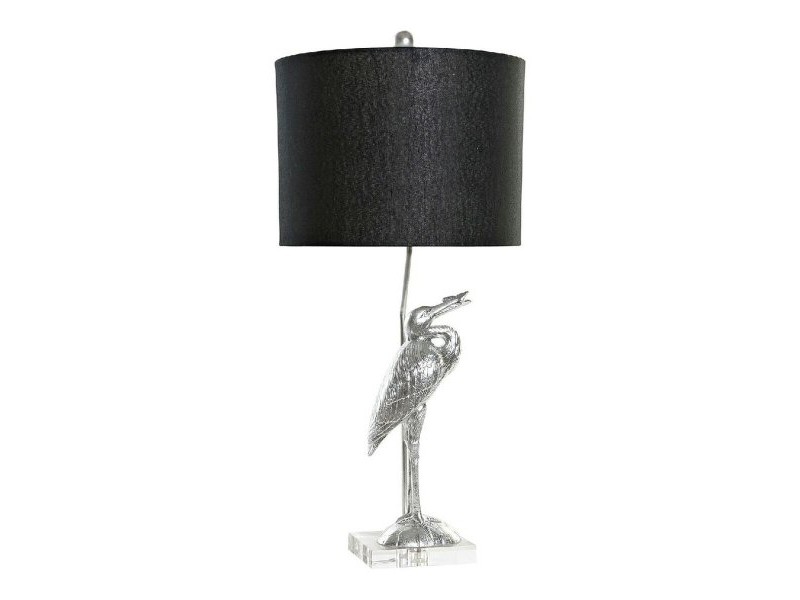 Настолна лампа DKD Home Decor Черен Сребрист Смола 60 W 220 V 33 x 33 x 74 cm