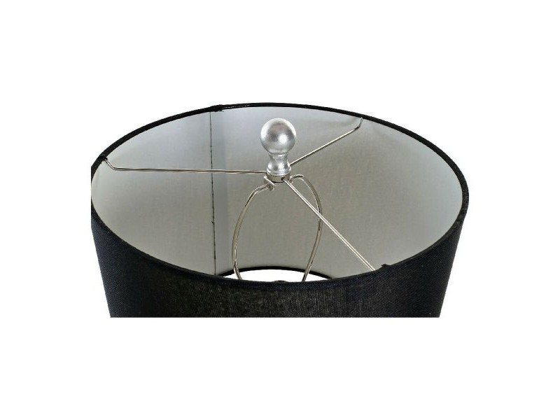 Настолна лампа DKD Home Decor Черен Сребрист Смола 60 W 220 V 33 x 33 x 74 cm