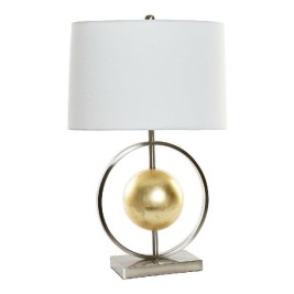 Настолна лампа DKD Home Decor 8424001806843 Бял Златен Сребрист Метал 60 W 220 V 40 x 22 x 64 cm