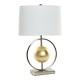 Настолна лампа DKD Home Decor 8424001806843 Бял Златен Сребрист Метал 60 W 220 V 40 x 22 x 64 cm