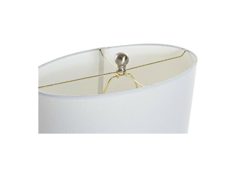 Настолна лампа DKD Home Decor 8424001806843 Бял Златен Сребрист Метал 60 W 220 V 40 x 22 x 64 cm