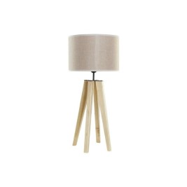 Настолна лампа DKD Home Decor Бежов Дървен Кафяв 220 V 50 W 30 x 30 x 69 cm