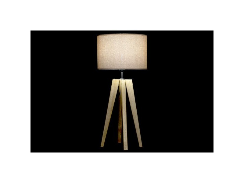 Настолна лампа DKD Home Decor Бежов Дървен Кафяв 220 V 50 W 30 x 30 x 69 cm Настолна лампа DKD Home Decor Бежов Дървен Кафяв 220 V 50 W 30 x 30 x 69 cm