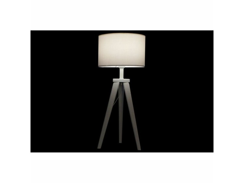 Настолна лампа DKD Home Decor 8424001807918 Дървен Бял 220 V 50 W 30 x 30 x 72 cm