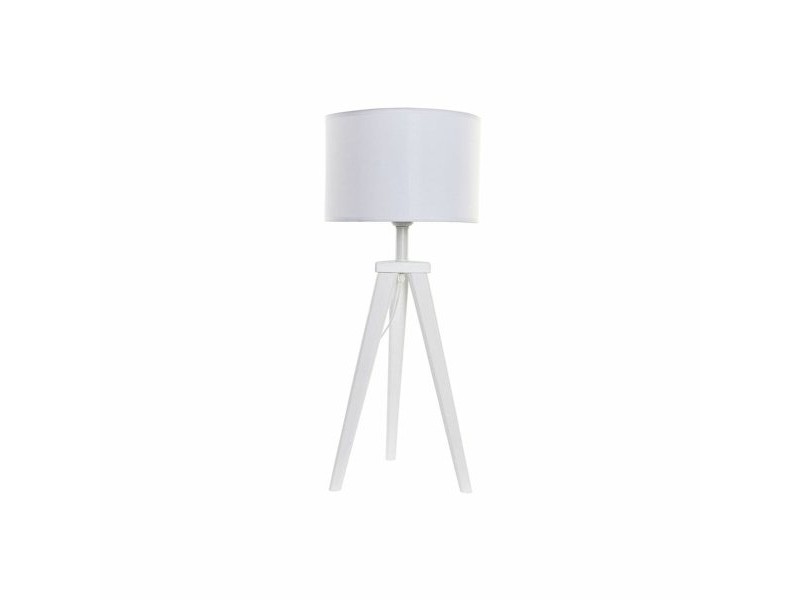 Настолна лампа DKD Home Decor 8424001807918 Дървен Бял 220 V 50 W 30 x 30 x 72 cm