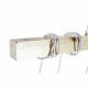Полилей DKD Home Decor Черен Метал Дървен Бял 220 V 50 W (100 x 7 x 160 cm) (2 pcs)