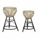 Саксия DKD Home Decor Естествен Метал Бамбук Bali 41 x 41 x 68 cm